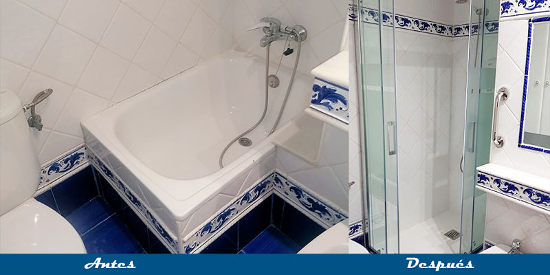 Cambio de bañera por ducha en Alicante
